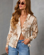 Kendie Satin Novelty Top