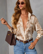 Kendie Satin Novelty Top