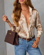 Kendie Satin Novelty Top