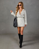 Fresh Edit Plaid Mini Shirt Dress