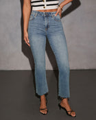 Easy Lane Super Stretch Cropped Flare Jeans
