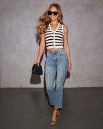 Easy Lane Super Stretch Cropped Flare Jeans
