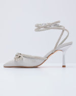 Polished Spark Embellished Bow Heels