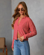 Madeley Contrast Striped Cardigan