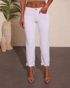 Toyah Stretch Mid Rise Straight Leg Jeans