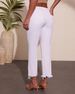 Toyah Stretch Mid Rise Straight Leg Jeans