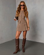 Rosalinde Plaid Vest Top