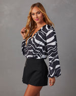 Black/Multi % Wild Side Animal Print Bodysuit-3