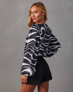 Black/Multi % Wild Side Animal Print Bodysuit-4