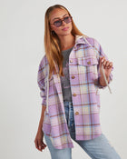 Vaughn Plaid Hooded Shacket