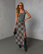 Forest Night % Alysson Textured Floral Tank-2