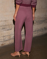 Raquel Cotton Mid Rise Barrel Pants