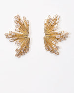 Holiday Season Half Snowflake Stud Earrings