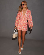 Aurore Bell Sleeve Tie Waist Romper