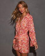 Aurore Bell Sleeve Tie Waist Romper