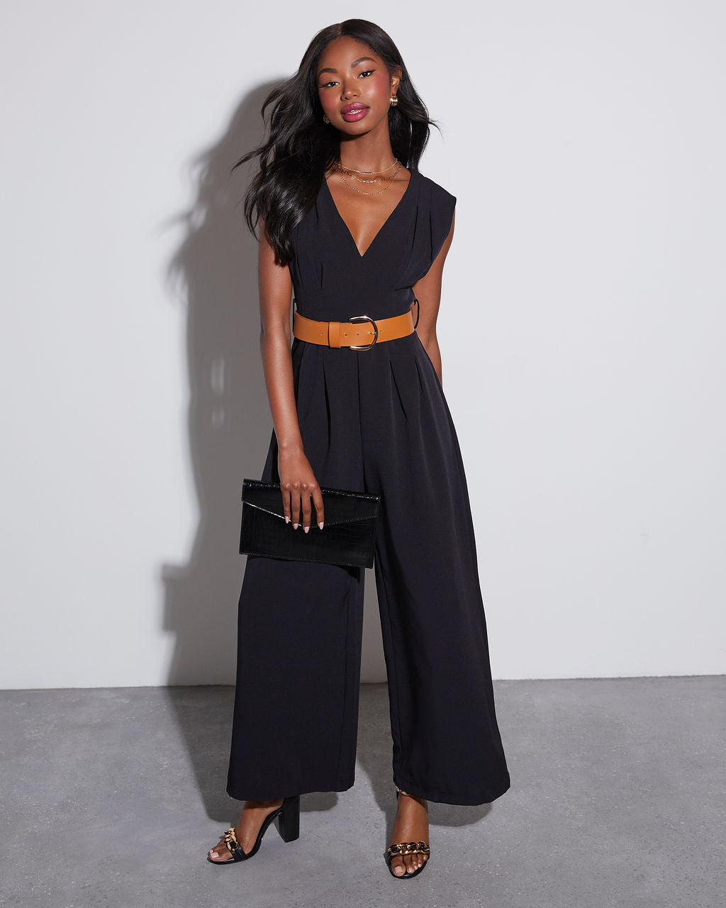 Elissa V-Neck Jumpsuit – VICI