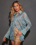 Off The Vine Long Sleeve Collared Button Down