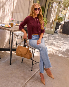 Come Find Me Cable Knit Cardigan