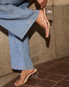 Savanna Clear Open Toe Mules
