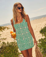 Solana Patchwork Crochet Mini Cover Up Dress