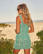 Solana Patchwork Crochet Mini Cover Up Dress