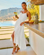 Glow Together Corset Cotton Eyelet Maxi Dress