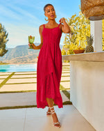 Glow Together Corset Cotton Eyelet Maxi Dress