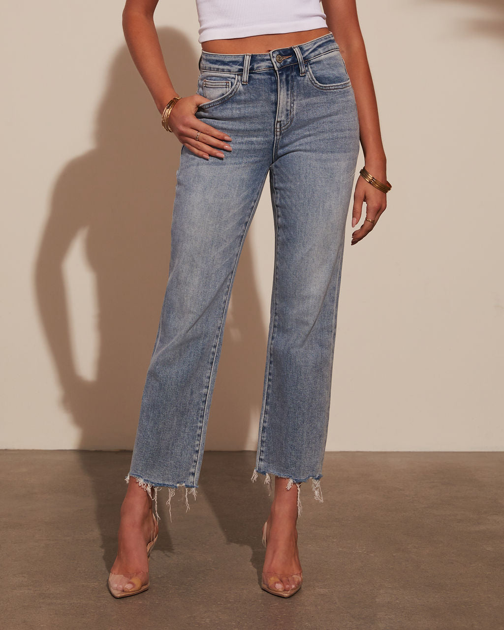 Deep Trance Cropped Straight Leg Jeans – VICI