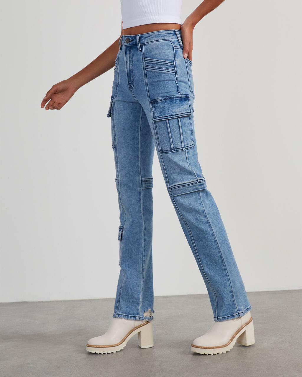 Zhaire High Rise Pocketed Straight Jeans – VICI