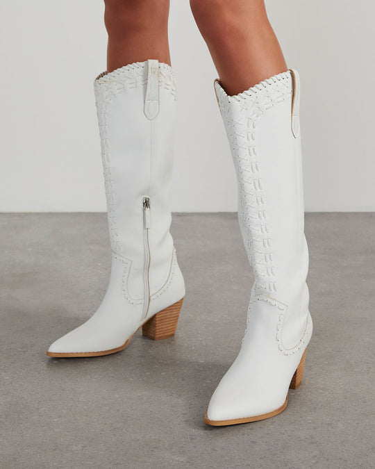 White % Ferris Heeled Boots-6