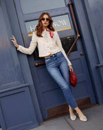 Ronnie Super Stretch High Rise Straight Leg Jeans