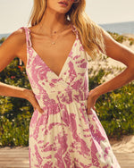 Pink % Celestia Elastic Waist Pocketed Jumpsuit-3