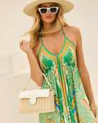 Sharla Top Handle Raffia Bag