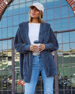 Steel Grey % The Coziest Yet Pocketed Cardigan-6