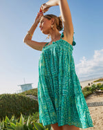 Green % Cape Town Paisley Mini Dress-5