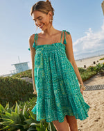 Green % Cape Town Paisley Mini Dress-6