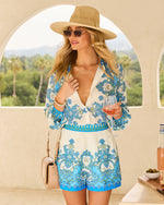 Elodie Long Sleeve Printed Button Down