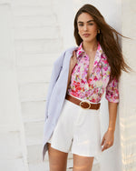 Pink % Season Of Blooms Long Sleeve Top-5