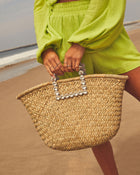 Shorebound Sturdy Woven Raffia Beach Tote