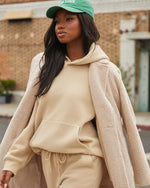 Taupe % Ready Or Not Hooded Sweatshirt-1