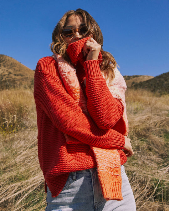 Orange % Denise Knit Sweater-6