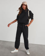 Black %  Ready Or Not Hooded Sweatshirt-5