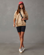 Taupe % Ready Or Not Hooded Sweatshirt-4