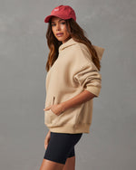 Taupe % Ready Or Not Hooded Sweatshirt-6