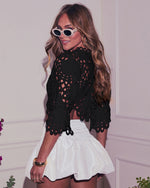Pema Eyelet Crop Top