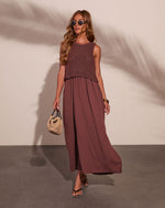 Saltwoven Crochet Bodice Maxi Dress