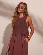 Saltwoven Crochet Bodice Maxi Dress