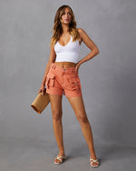 Orange % Malaya Cargo Shorts-4