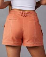 Orange % Malaya Cargo Shorts-2