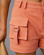 Orange % Malaya Cargo Shorts-3